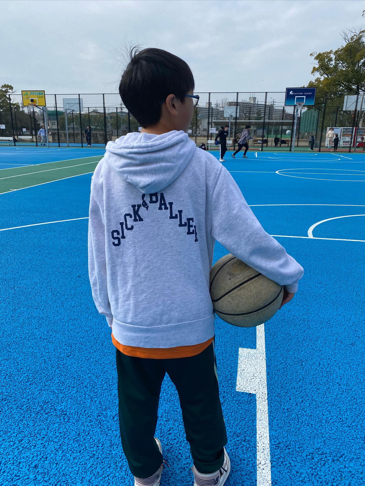 LA logo hoodie "Limited" (ash/navy) ”LA style”