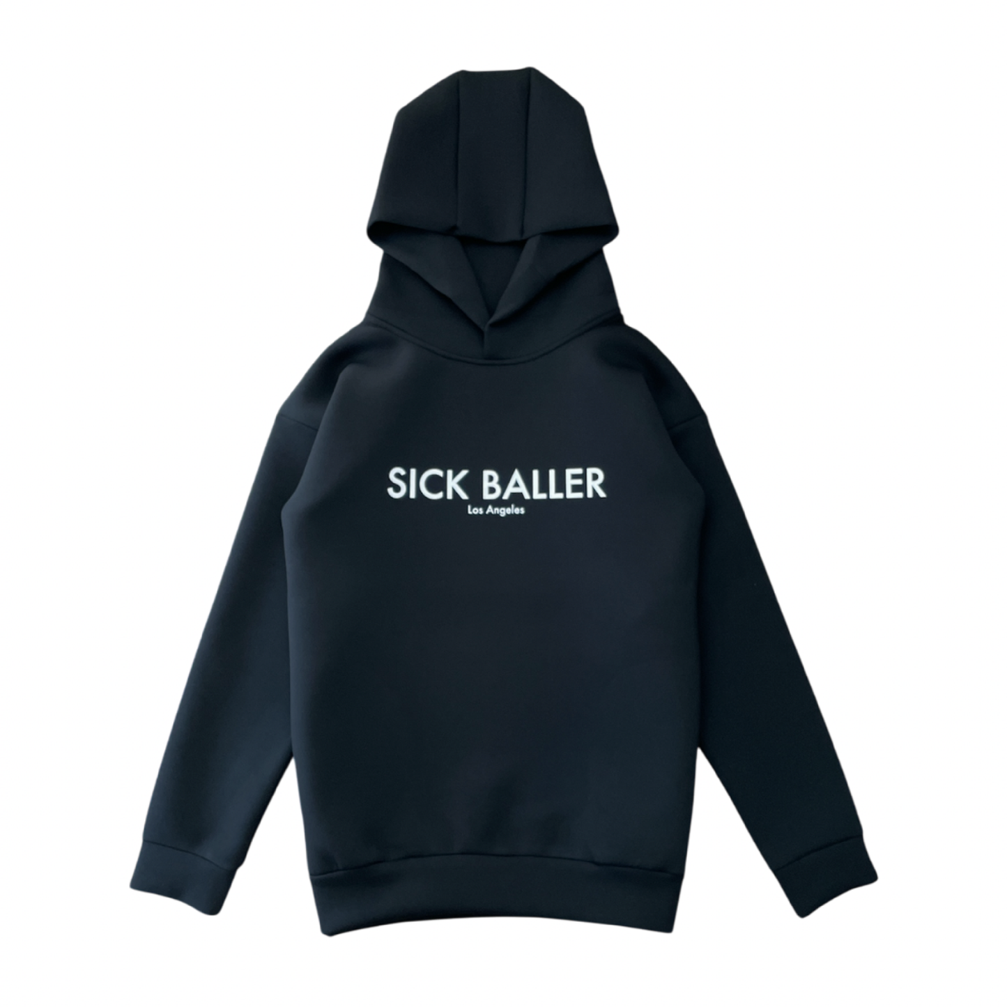 Double knit hoodie LA sports(black)