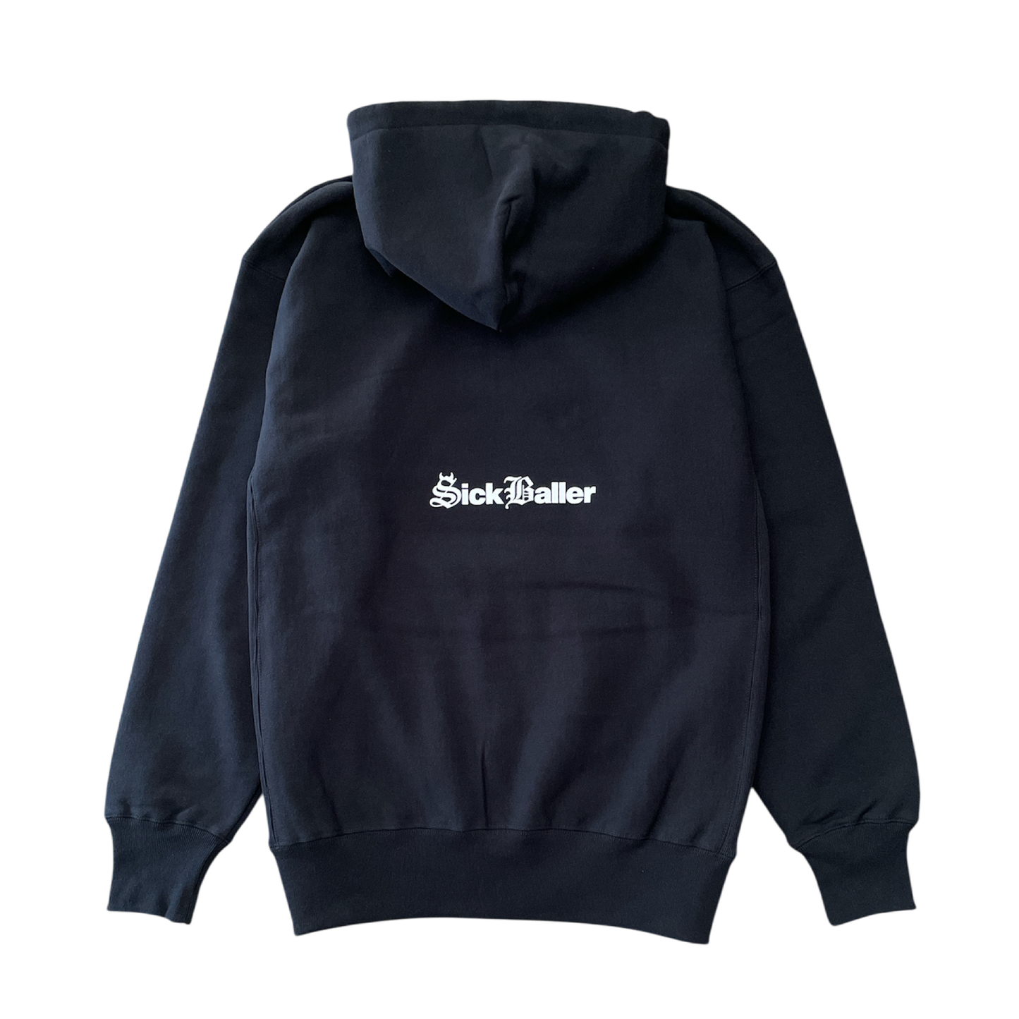 "Sick of" heavy weight hoodie(black)