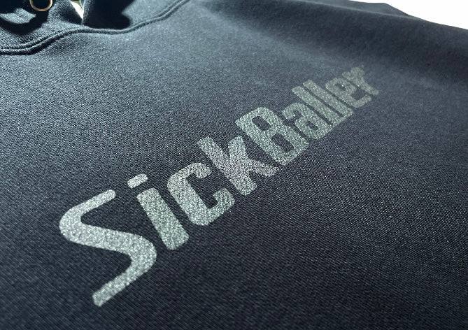 Logo printed hoodie(stealth black)