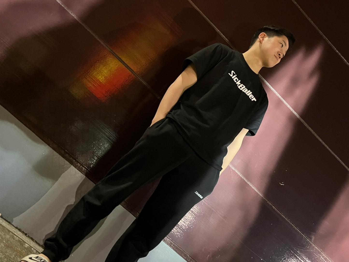 Logo short sleeve tee(black/white)