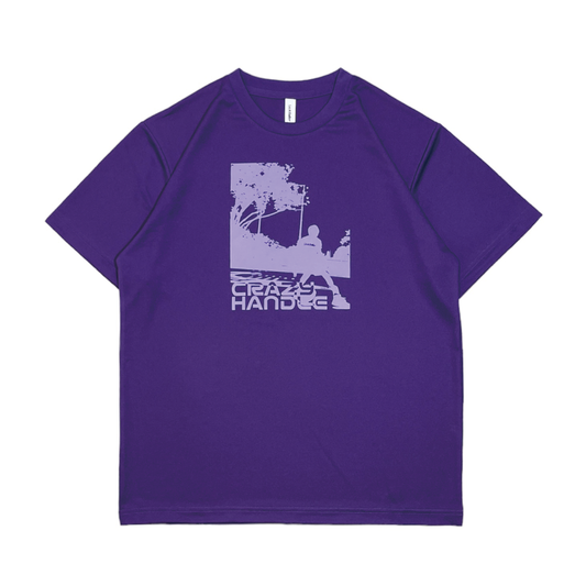 CRAZY HANDLE dry S/S tee(purple/pale purple)