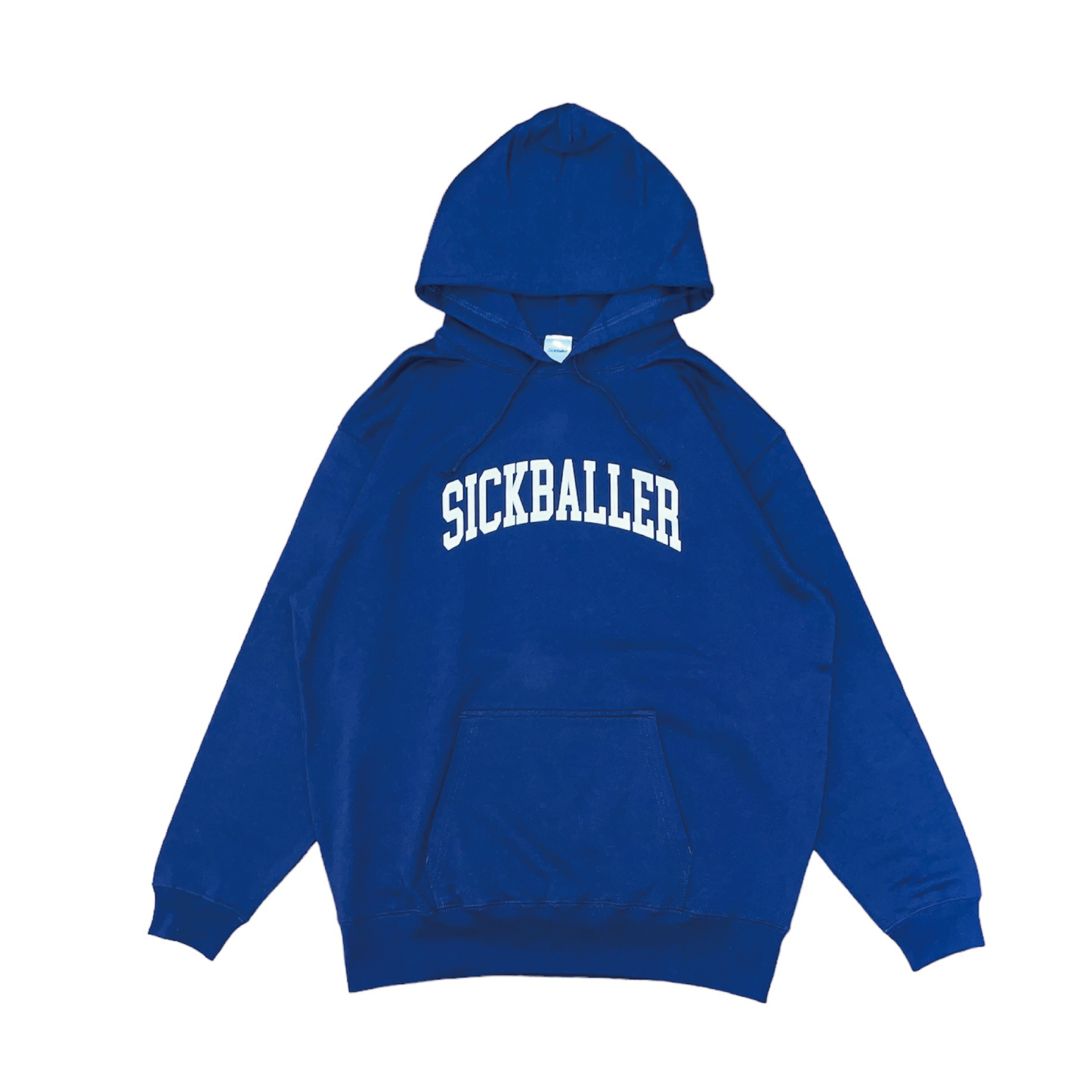 College logo hoodie(indigo/off white)