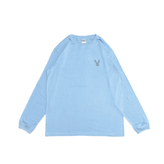 LAKI logo long sleeve tee(dusty blue/dark gray)