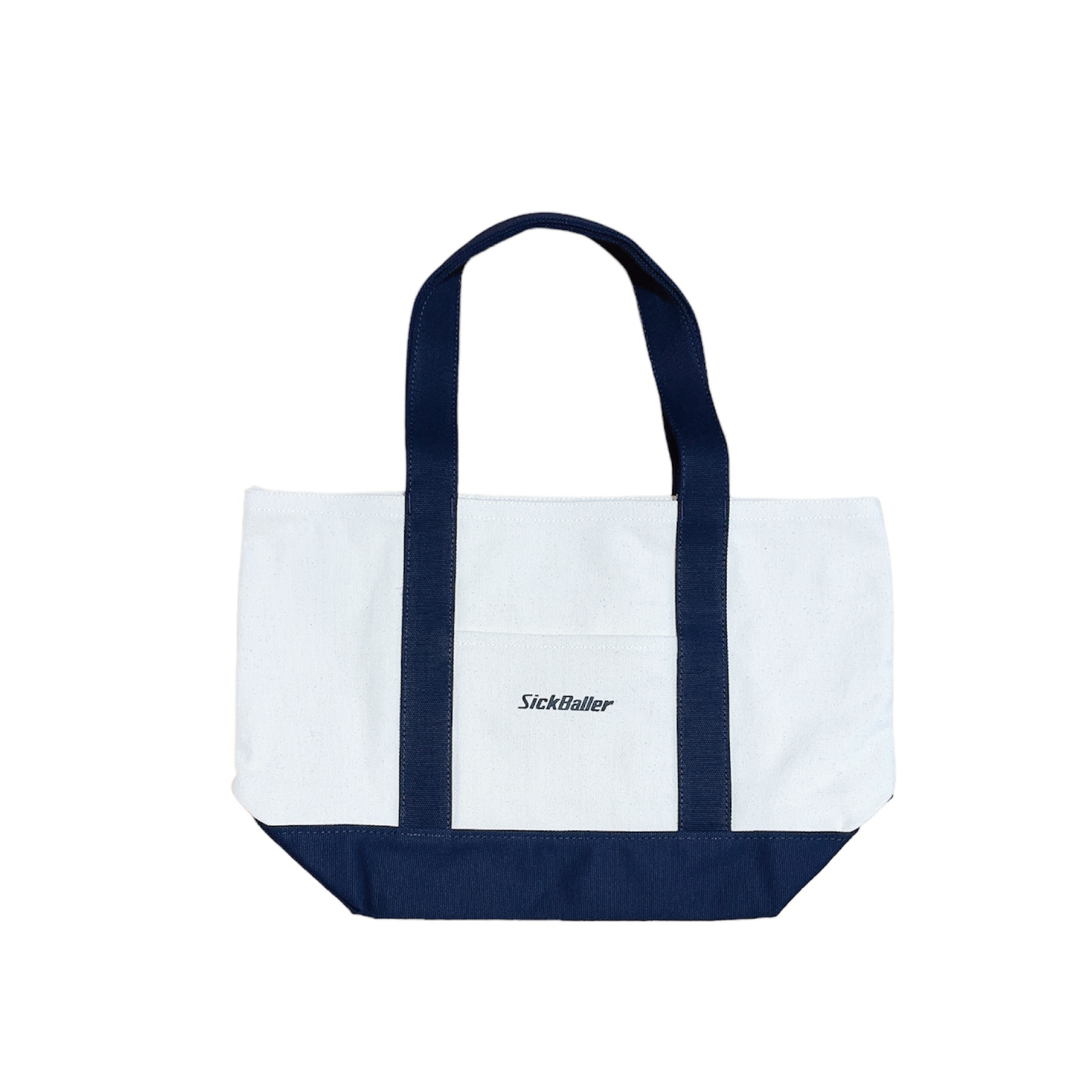 Logo tote bag(natural/navy)