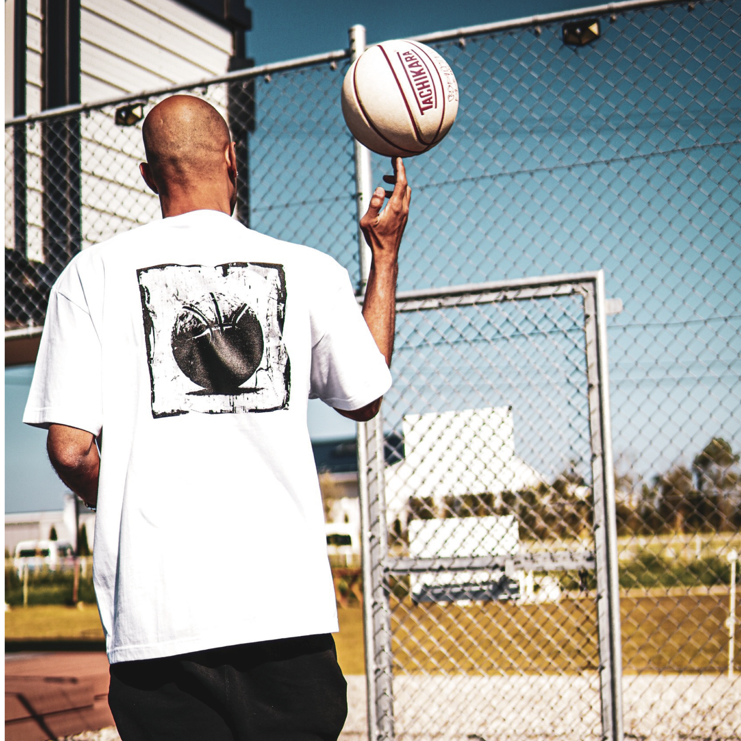 MP3Sick"vintage ball" S/S tee(white)