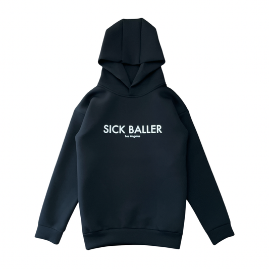 Double knit hoodie LA sports(black)