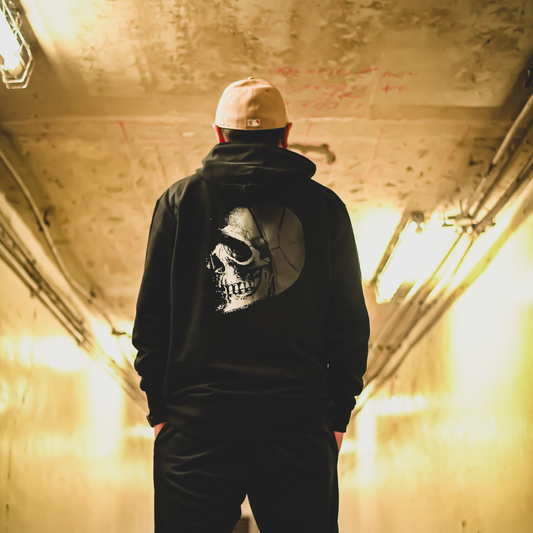 MP3Sick hoodie ”Skull head” (black)