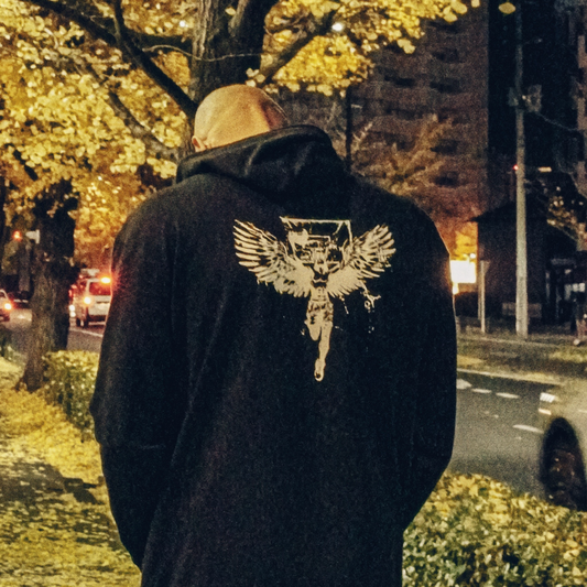 MP3Sick hoodie “Wingman” (black)