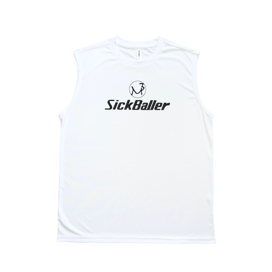 MP3Sick sleeveless shirt(white)