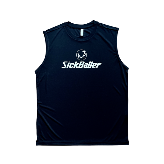 MP3Sick sleeveless shirt(black)