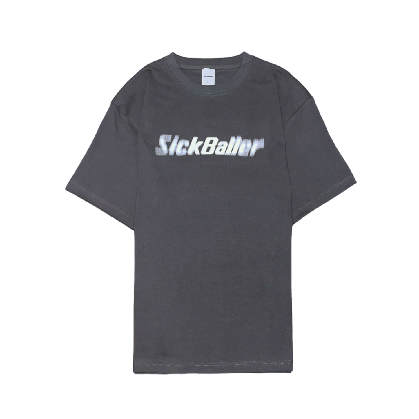 Shake logo short sleeve tee(hazy black/white)