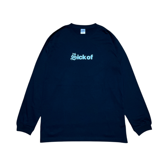 ”Sick of” long sleeve tee(black)