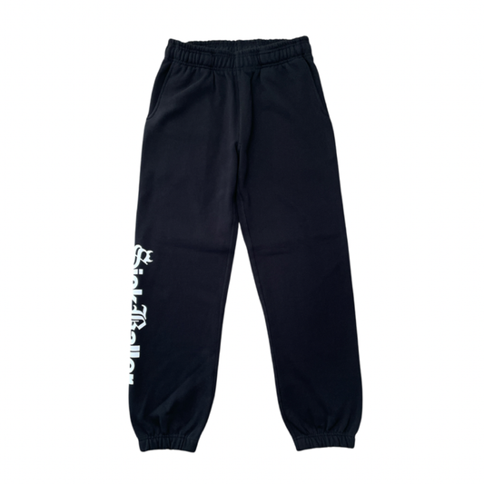 "Sick of" heavy weight sweat pants(black)