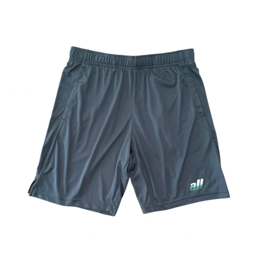 all logo dry smooth shorts(gray green)