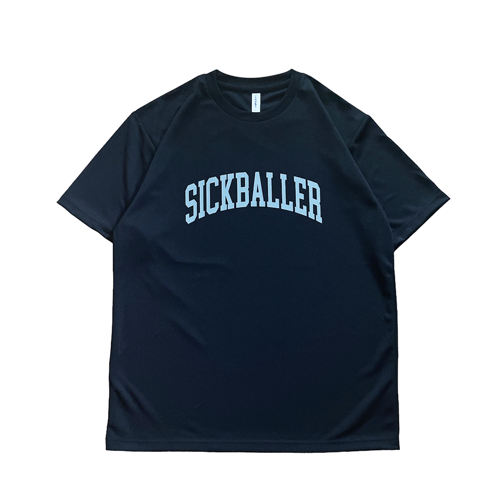 College logo dry S/S tee（black）