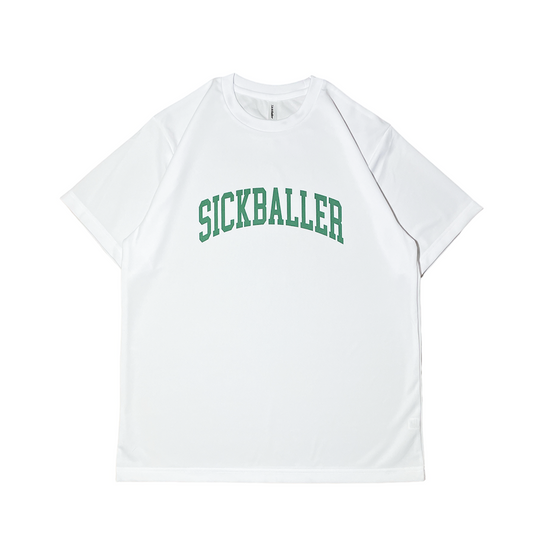 College logo dry S/S tee（white）