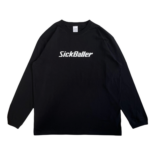 Logo long sleeve tee（black/white）