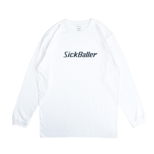 Logo long sleeve tee（white/black）