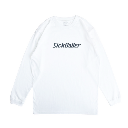 Logo long sleeve tee(white/black)
