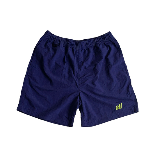 all logo nylon shorts（navy）