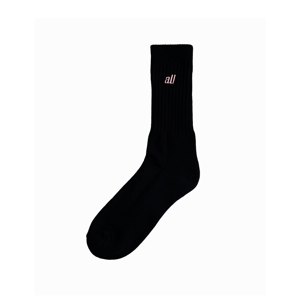 all logo street crew socks(pink)