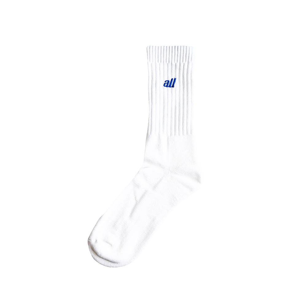 all logo street crew socks(royal)