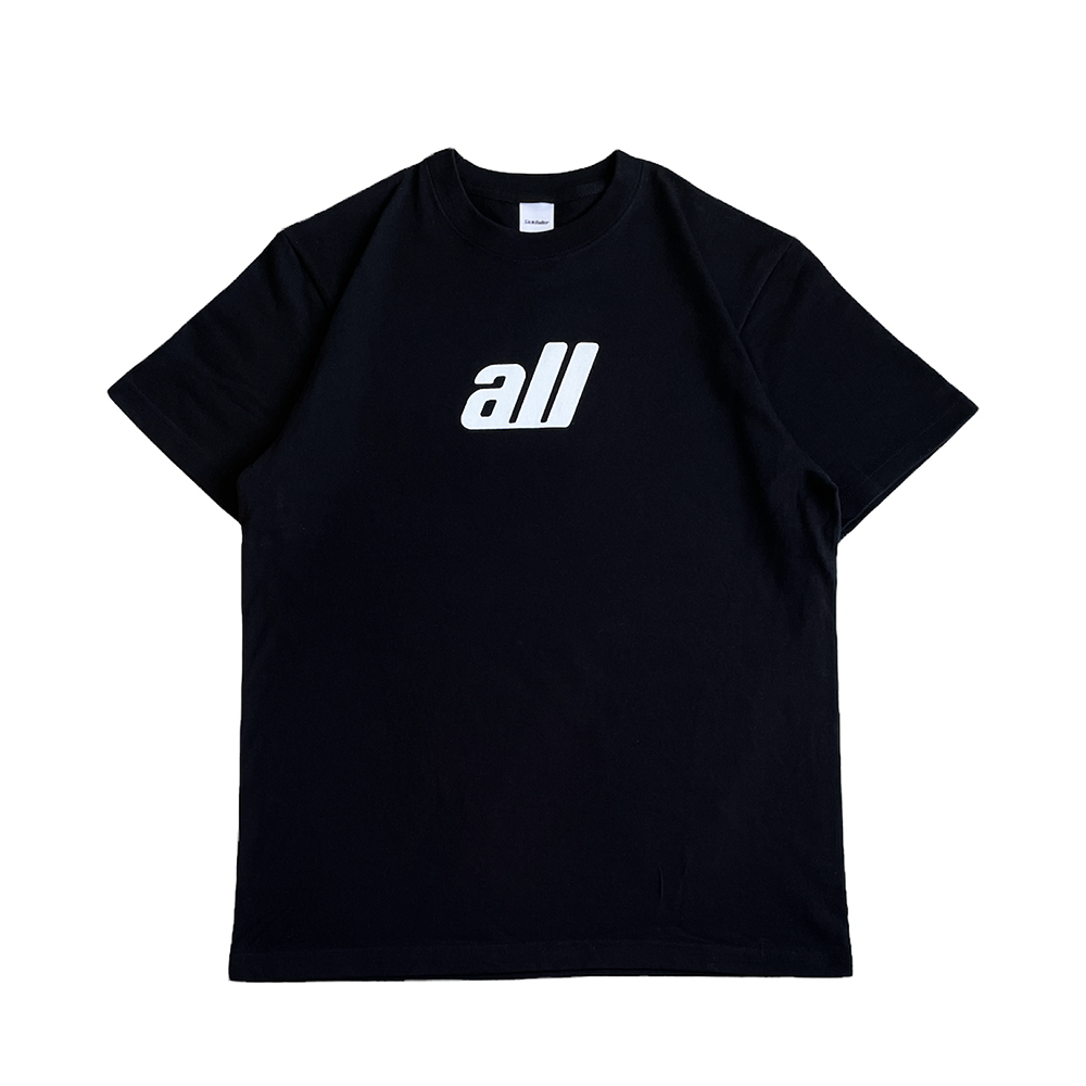 all logo short sleeve tee(black)