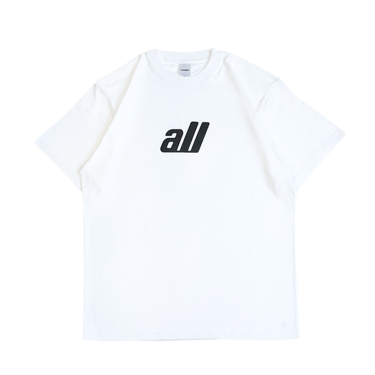 all logo short sleeve tee(white)