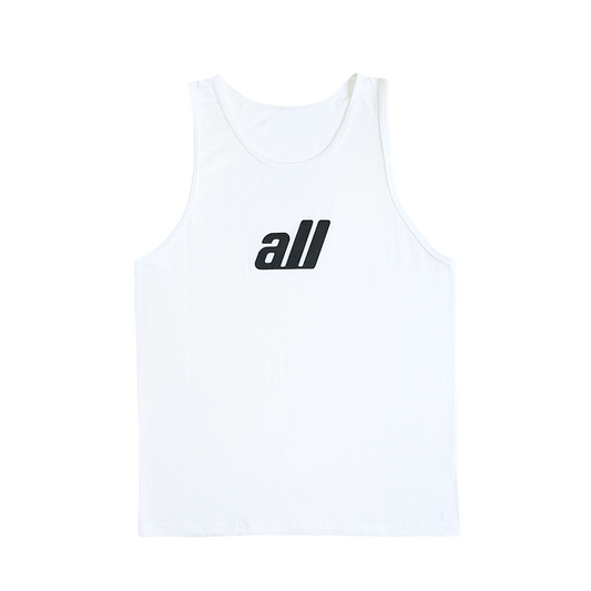 all logo tank top(white)