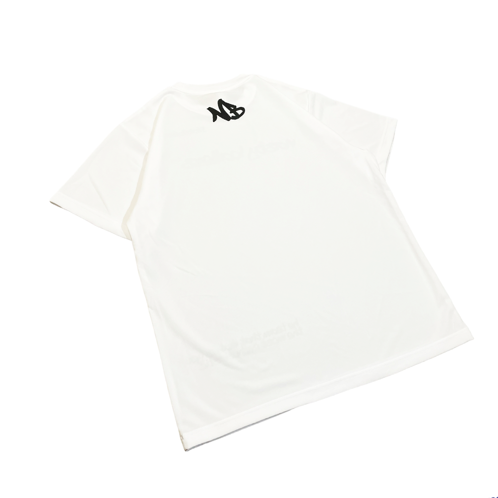 nasty ballers dry S/S tee（white）