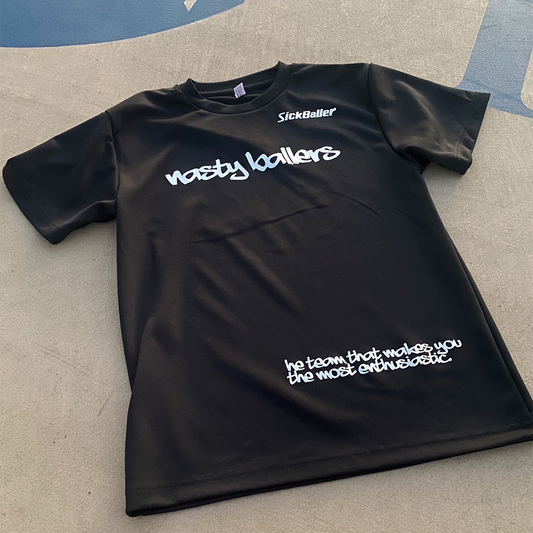 nasty ballers dry S/S tee(black)